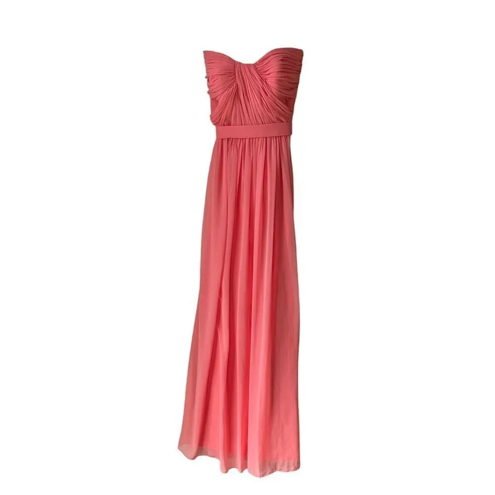 NWT DESSY Collection‎ salmon / ginger pink  prom dress / evening gown